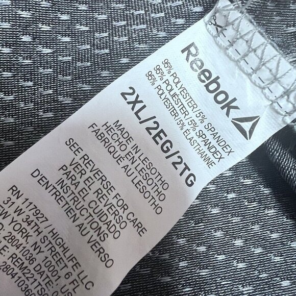 Reebok T-Shirt Men’s Gray Short Sleeve Size 2XL - Picture 11 of 11